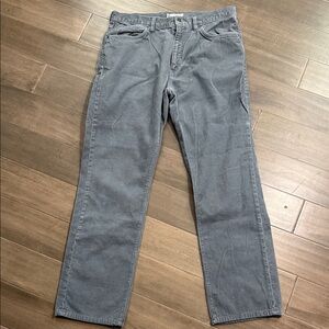 J Crew Men’s Grey Corduroy Pants SZ 36 x 34